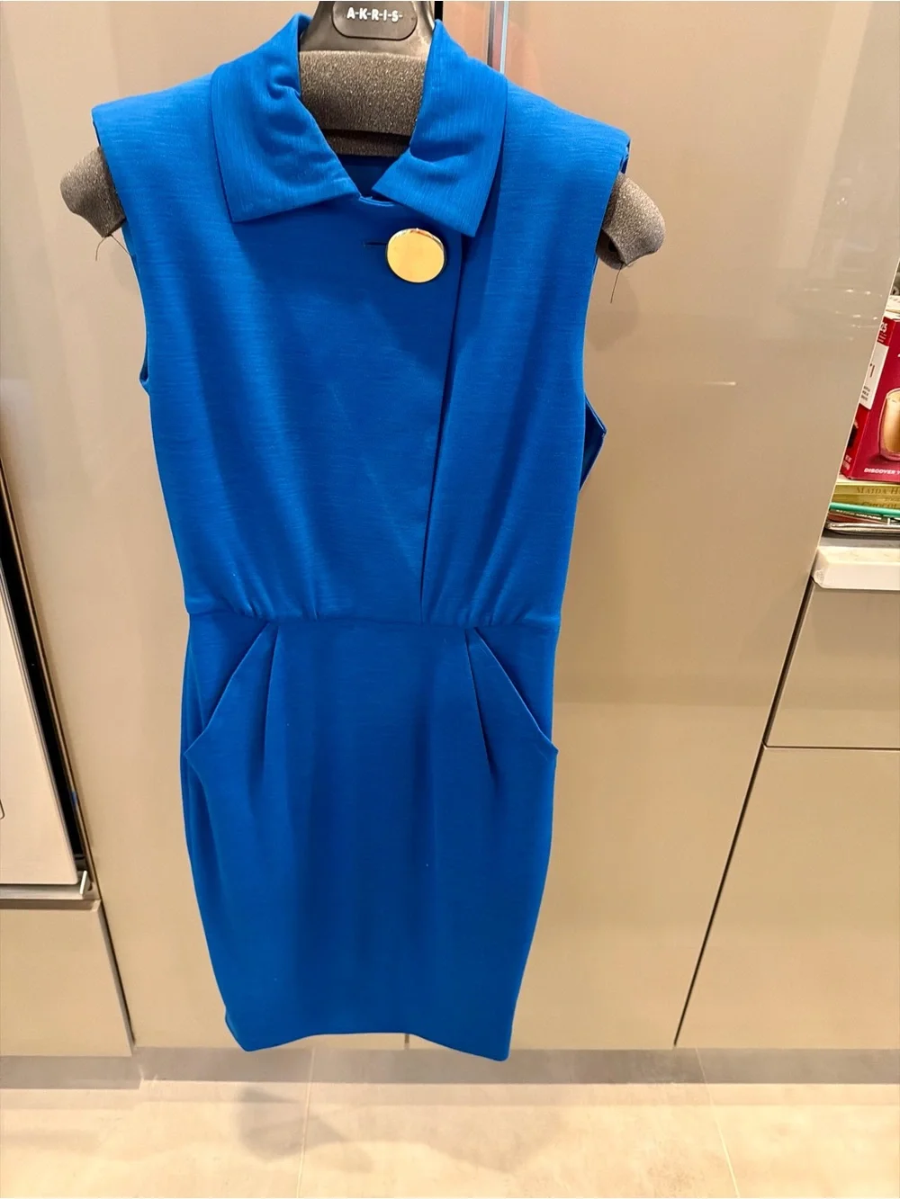 Akris Electric Blue Polo-Style Top - Picture 3 of 8